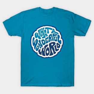 Groovy Wonderful World Word Art T-Shirt